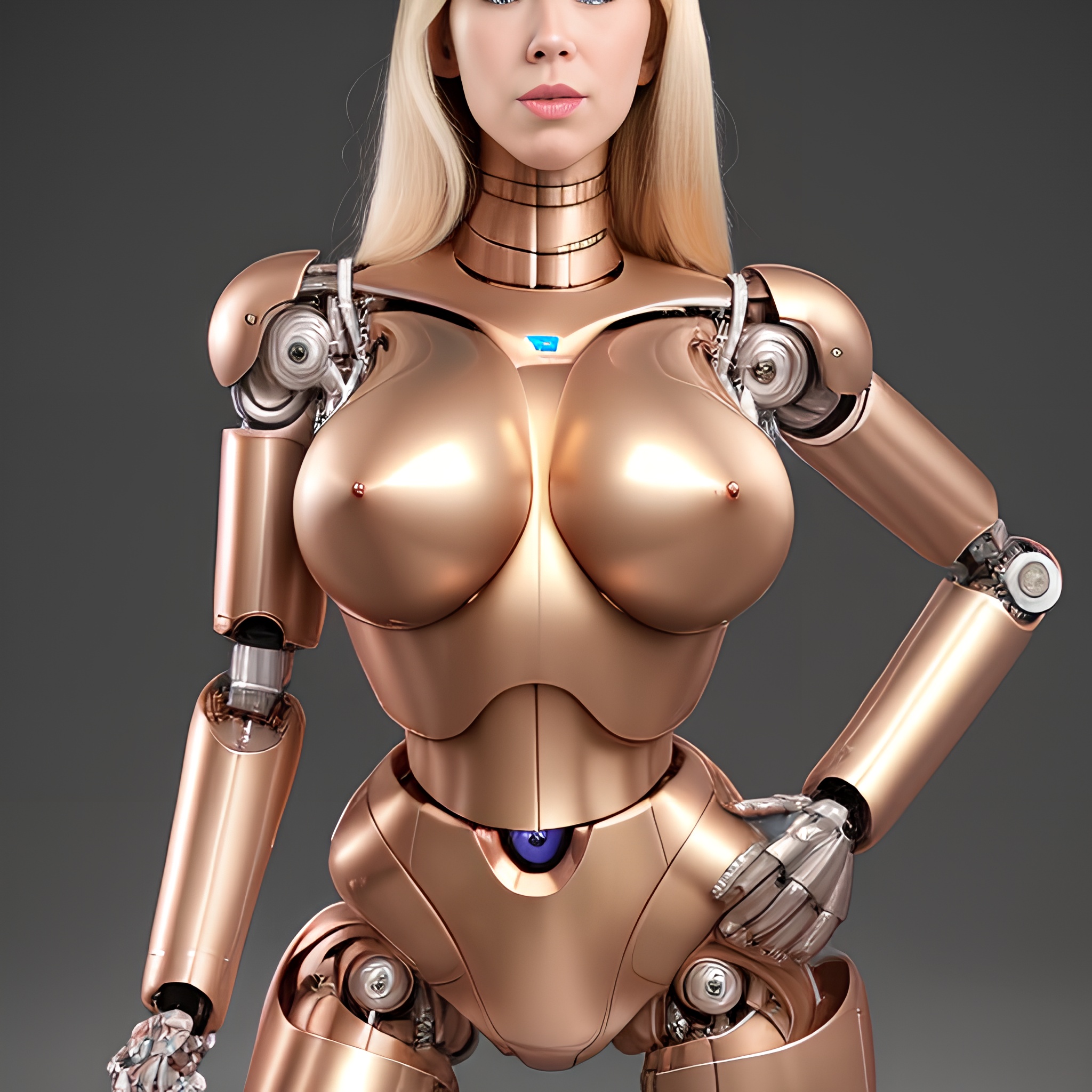 blonde cyborg