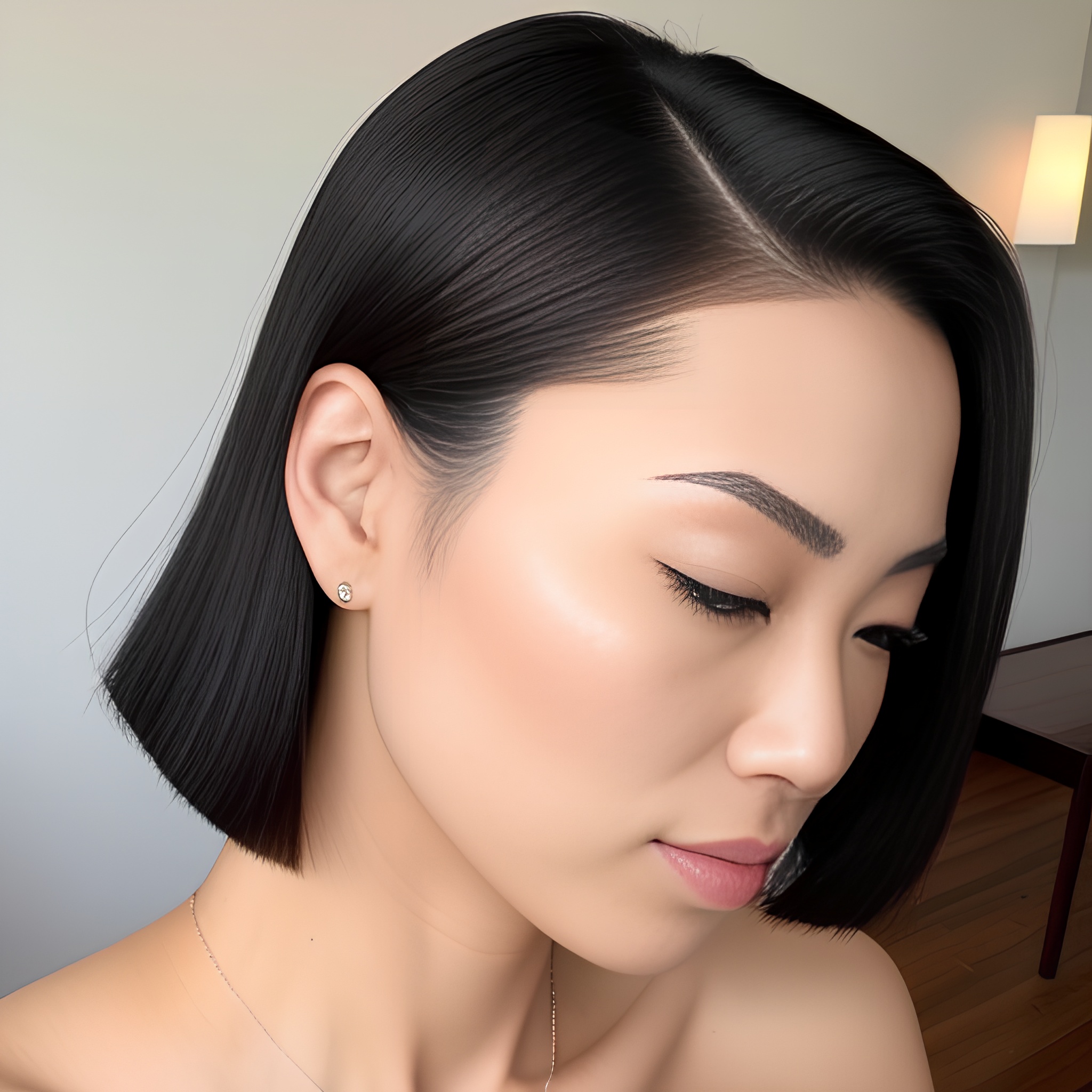 slicked asian hot woma