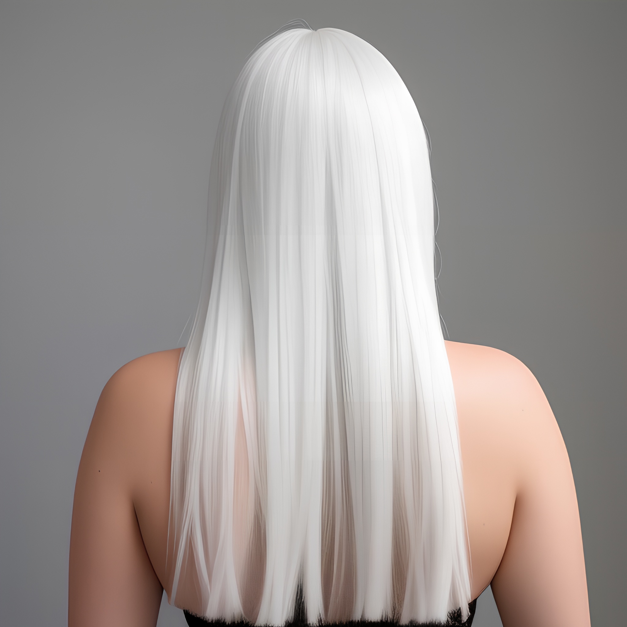 white hair woman