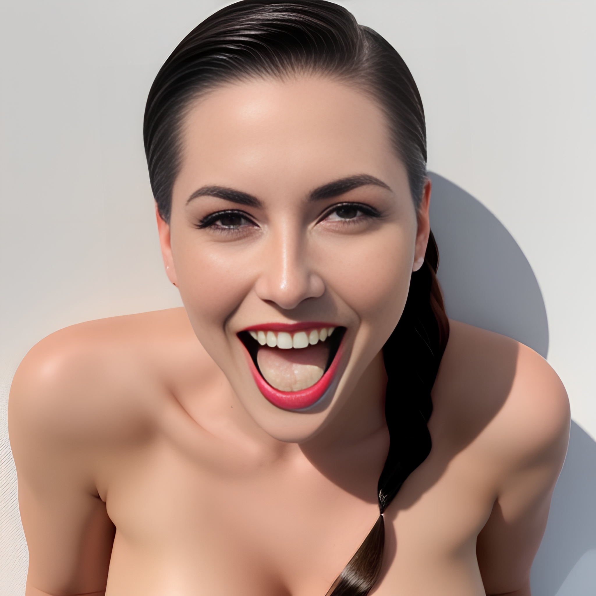 slicked british hot woma