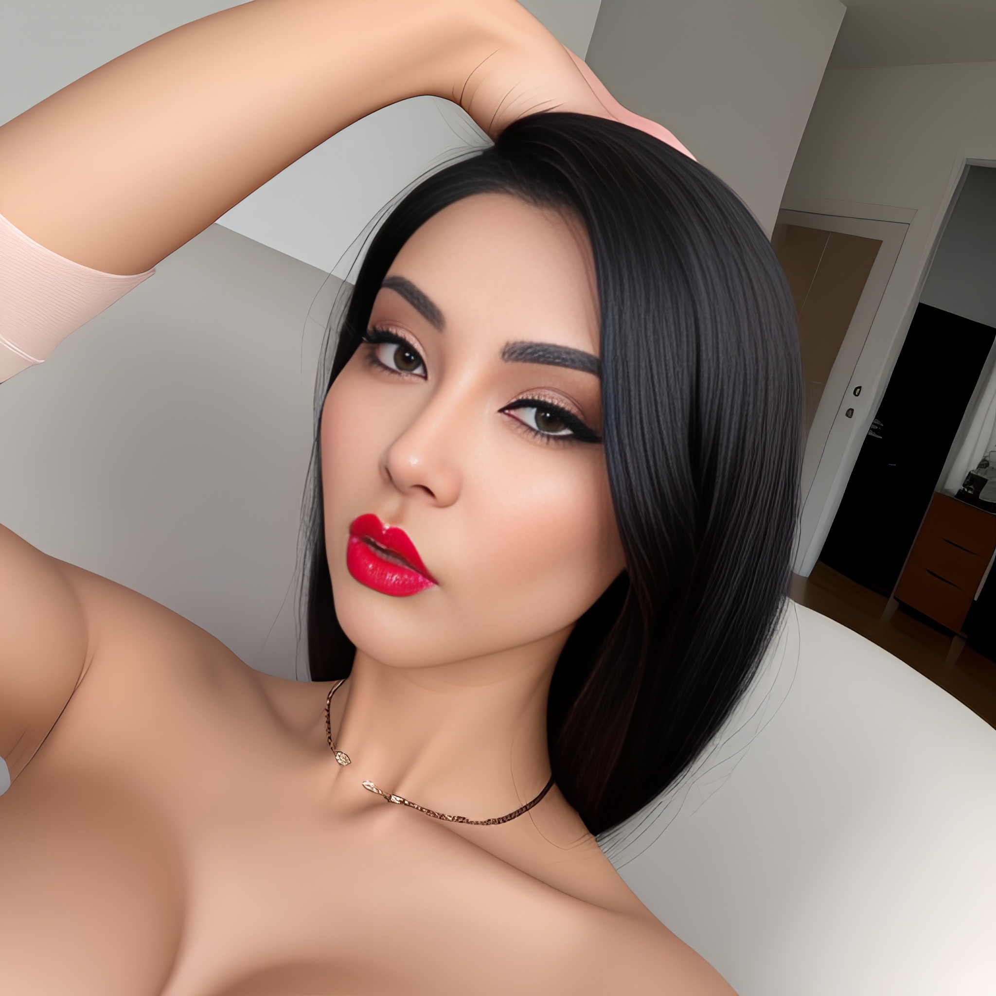 black hair sexy woman