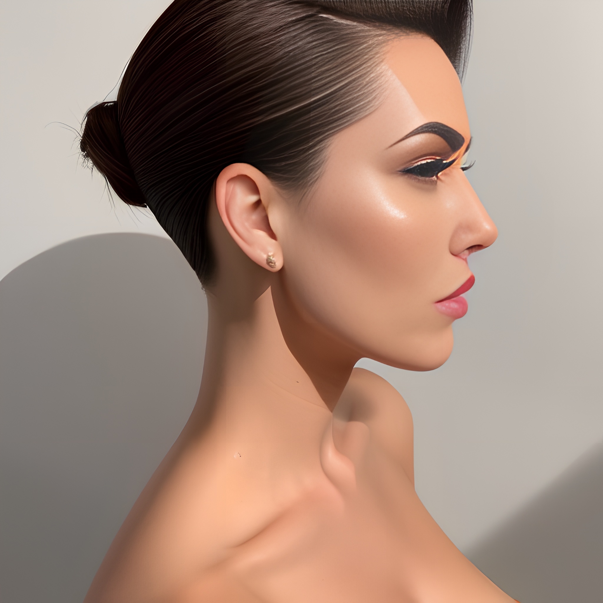 slicked woman