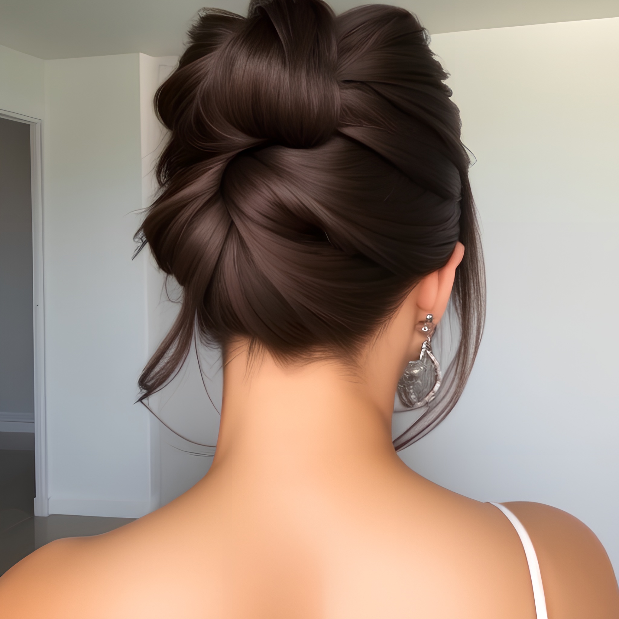 hair bun babe